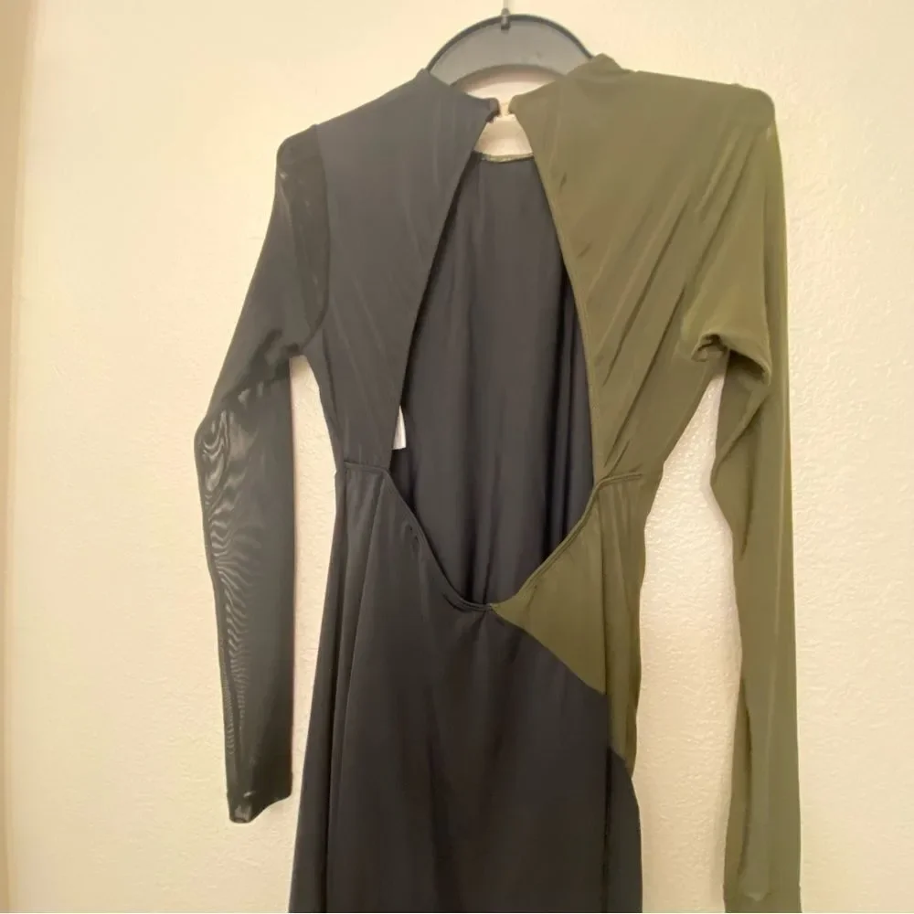 Revolution Tenth House dance costume ORBIT | BLACK/OLIVE GREEN TH23138 MA adult